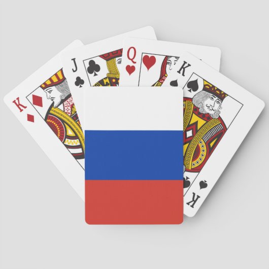 Vlag van Rusland Pokerkaarten (Achterkant)