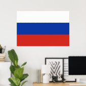 Vlag van Rusland Poster (Thuiskantoor)