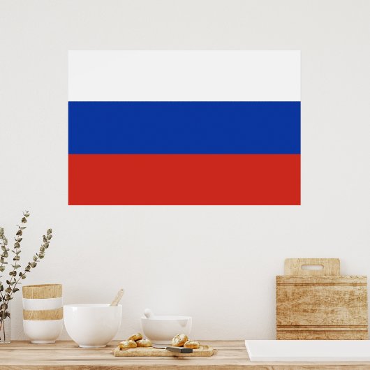 Vlag van Rusland Poster (Keuken)