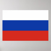 Vlag van Rusland Poster (Voorkant)
