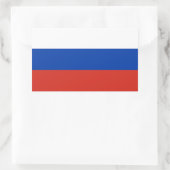 Vlag van Rusland Rechthoekige Sticker (Tas)
