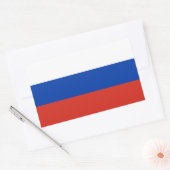 Vlag van Rusland Rechthoekige Sticker (Envelop)