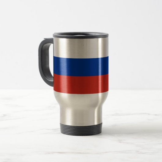 Vlag van Rusland Reisbeker (Voorkant links)