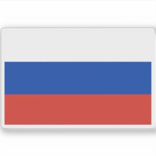 Vlag van Rusland (Russische Federatie) Sticker
