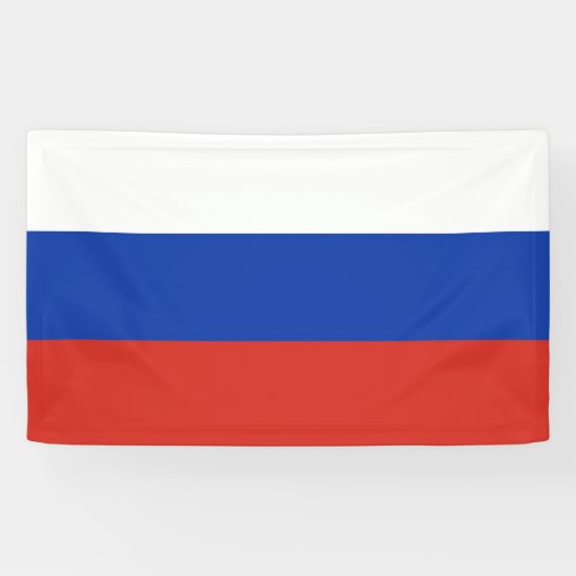 Vlag van Rusland Spandoek (Horizontaal)