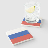 Vlag van Rusland Stenen Onderzetter (Zijkant)
