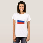 Vlag van Rusland T-shirt (Voorkant volledig)