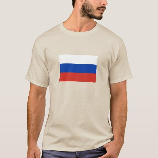 Vlag van Rusland T-shirt (Voorkant)