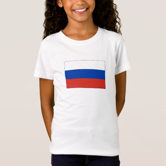 Vlag van Rusland T-shirt (Voorkant)
