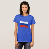 Vlag van Rusland T-shirt (Voorkant volledig)