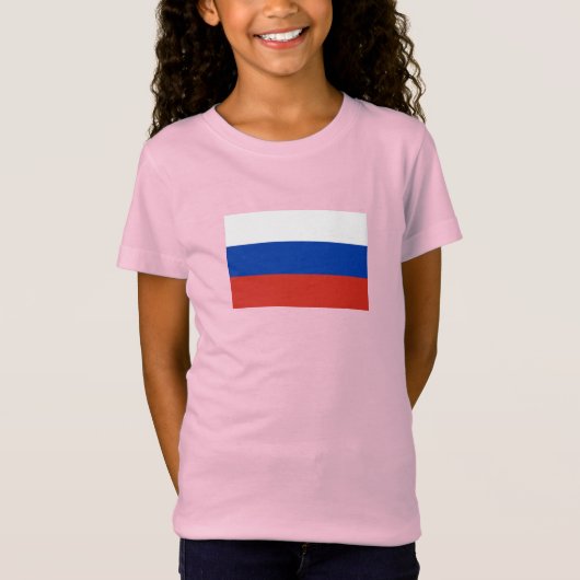 Vlag van Rusland T-shirt (Voorkant)