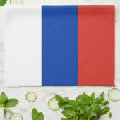 Vlag van Rusland Theedoek (Gevouwen)