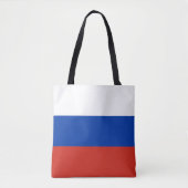 Vlag van Rusland Tote Bag (Voorkant)