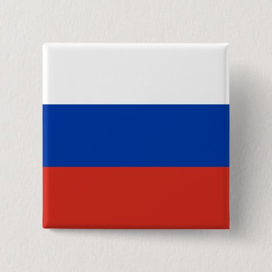 Vlag van Rusland Vierkante Button 5,1 Cm (Voorkant)