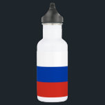 Vlag van Rusland Waterfles<br><div class="desc">Patriottische vlag van Rusland.</div>
