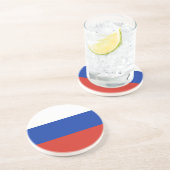 Vlag van Rusland Zandsteen Onderzetter (Zijkant)