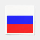Vlag van Russisch papier Napkins Servetten (Voorkant)