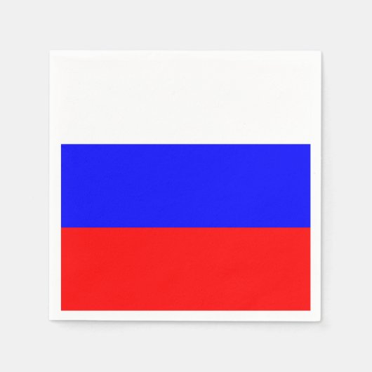 Vlag van Russisch papier Napkins Servetten (Voorkant)