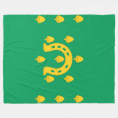 Vlag van Rutland Fleece Blanket Deken (Voorkant (Horizontaal))