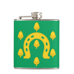 Vlag van Rutland Hip Flask Heupfles