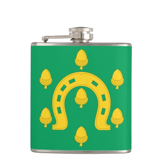 Vlag van Rutland Hip Flask Heupfles (Voorkant)