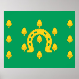 Vlag van Rutland (provincie VK) Poster