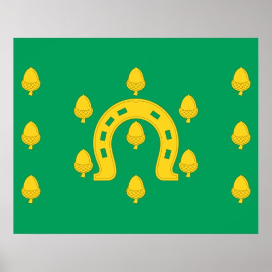 Vlag van Rutland (provincie VK) Poster (Voorkant)