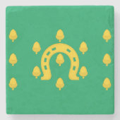 Vlag van Rutland (provincie VK) Stenen Onderzetter (Voorkant)