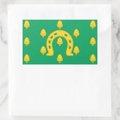 Vlag van Rutland Rechthoekige sticker (Tas)