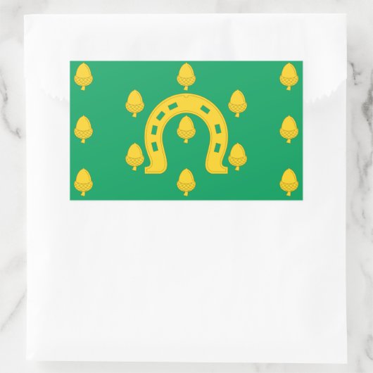 Vlag van Rutland Rechthoekige sticker (Tas)