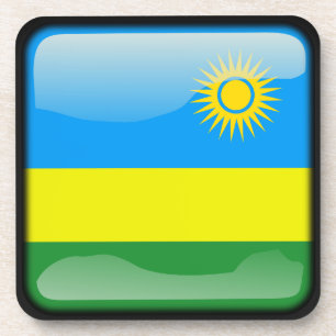 Vlag van Rwanda Bier Onderzetter