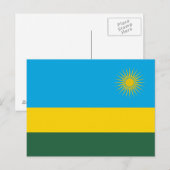Vlag van Rwanda Briefkaart (Voorkant / Achterkant)