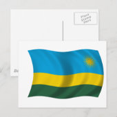 Vlag van Rwanda Briefkaart (Voorkant / Achterkant)