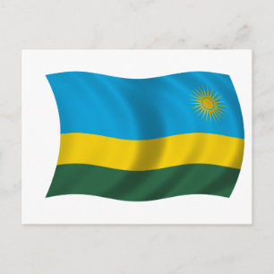 Vlag van Rwanda Briefkaart