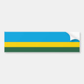 Vlag van Rwanda Bumpersticker (Voorkant)