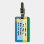 Vlag van Rwanda Easy ID Personal Bagagelabel (Voorkant verticaal)