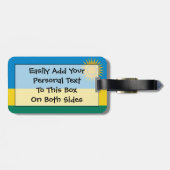 Vlag van Rwanda Easy ID Personal Bagagelabel (Achterkant horizontaal)