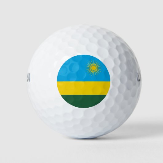 Vlag van Rwanda Golfballen (Voorkant)