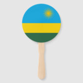 Vlag van Rwanda Handwaaier (Achterkant)