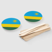 Vlag van Rwanda Handwaaier (Niet-gemonteerd)