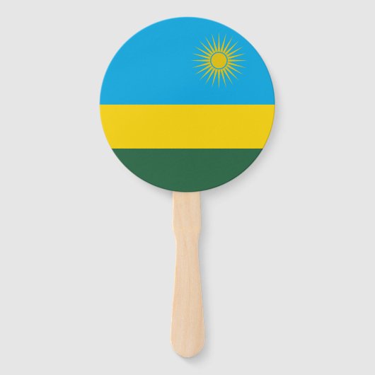 Vlag van Rwanda Handwaaier (Voorkant)