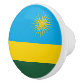 Vlag van Rwanda Keramische Knop (Rechts)