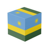 Vlag van Rwanda Kubus (Achter hoekig)