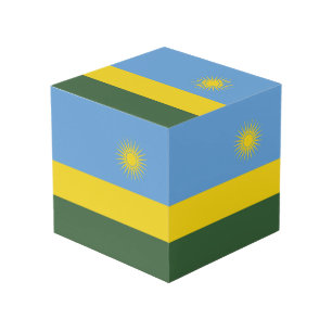 Vlag van Rwanda Kubus