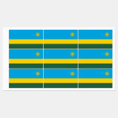 Vlag van Rwanda Labels (Vel)