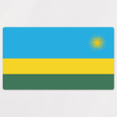 Vlag van Rwanda Labels (Design 2)