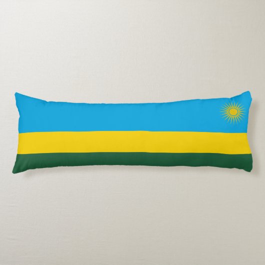Vlag van Rwanda Lichaamskussen (Voorkant)