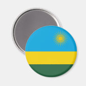Vlag van Rwanda Magneet (Voorkant / Achterkant)