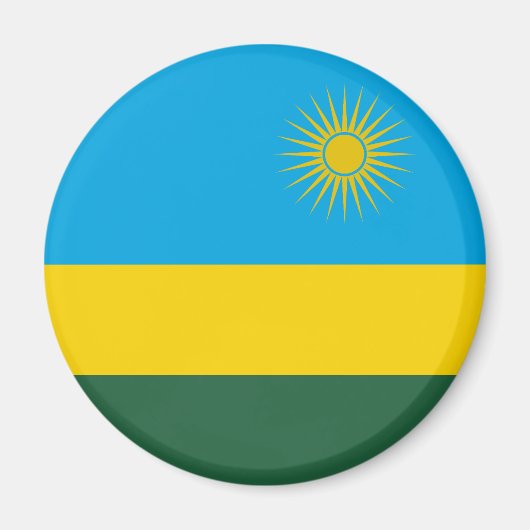 Vlag van Rwanda Magneet (Voorkant)
