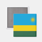 Vlag van Rwanda Magneet (Voorkant / Achterkant)